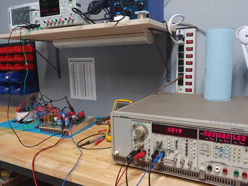 Figure 6. Amplifier testing
