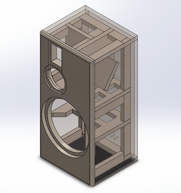 Figure 7. 3D-model of the right cabinet